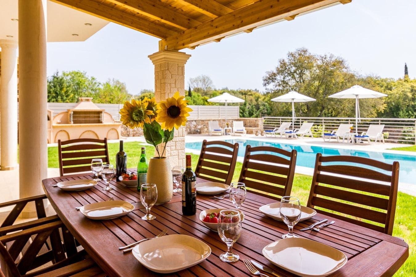 Rent Villa Mexican Pepperwood Corfu
