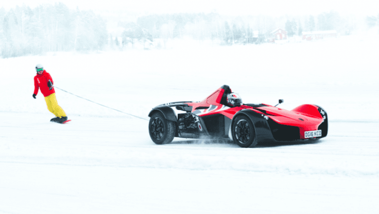 BAC Mono Ice Driving In Sweden