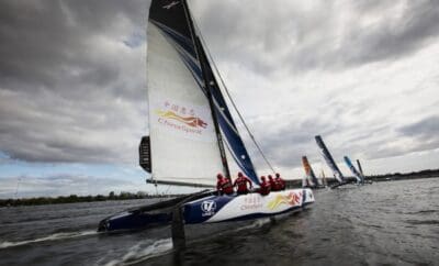 Extreme Sailing Series Cardiff 2014 Catamaran Racing