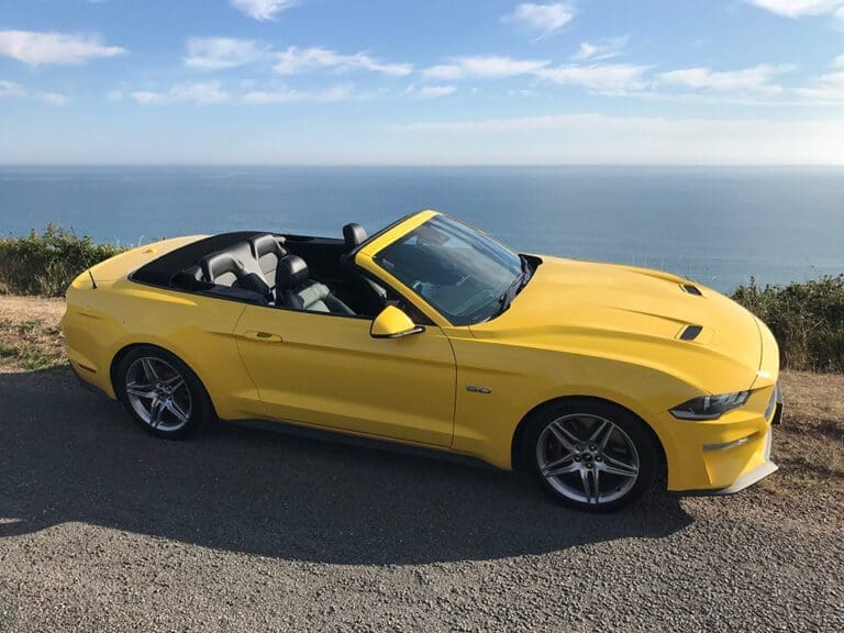 Flamboyant Ford Mustang 5.0L V8 GT Convertible 10SP Automatic In Triple Yellow Review