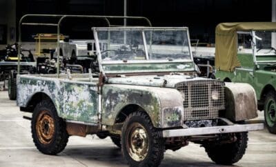 Jaguar Land Rover Restore First Land Rover To Mark 70th Anniversary