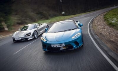 McLaren GT V McLaren 720S Coupe Track & Alpine Hill Test