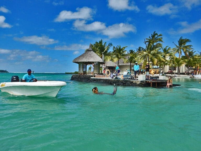 Mono Skiing In Mauritius With A Solar Eclipse