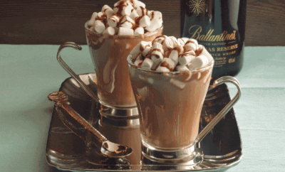 Spiced Hot Chocolate Whisky Cocktail