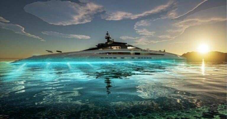 Sunrise Low Profile Concept Superyacht