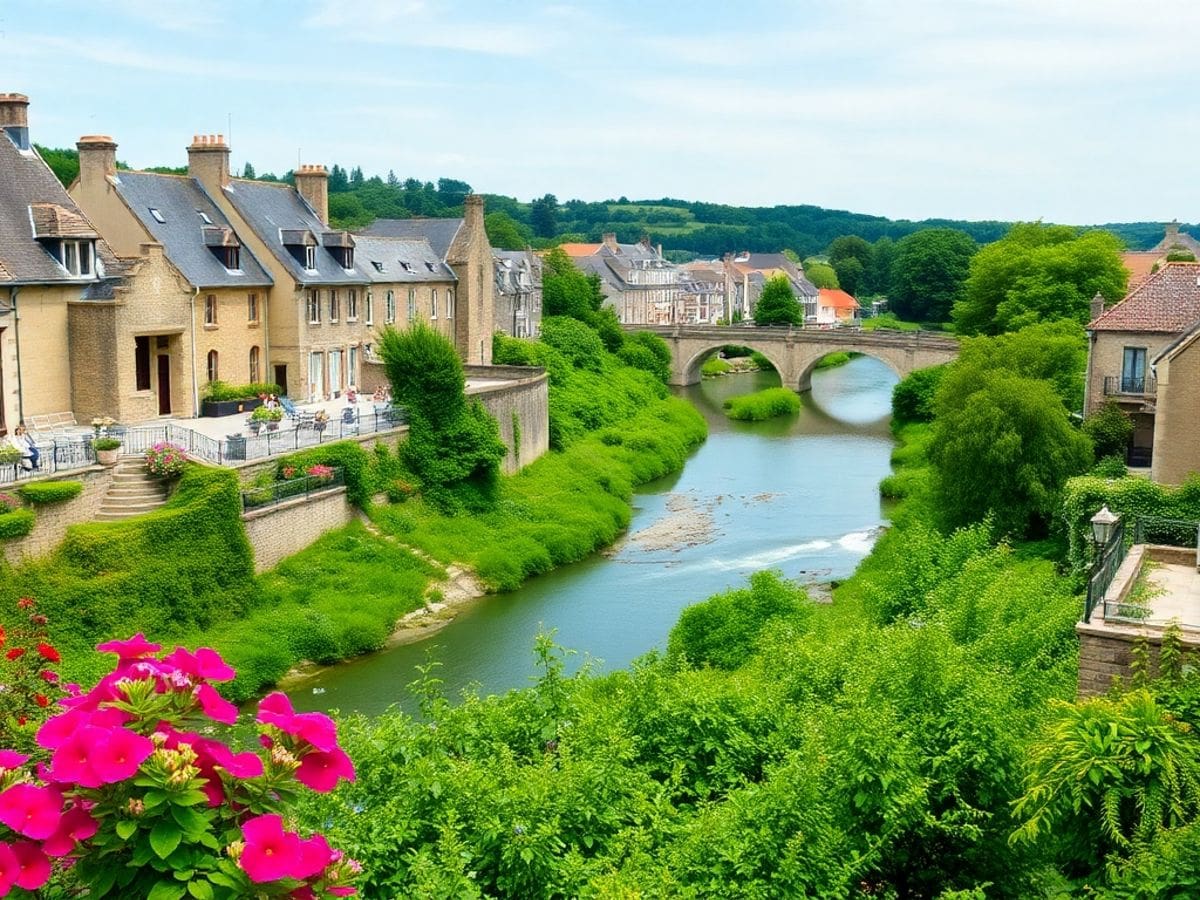 Scenic view of Quimper's charming landscape and architecture.