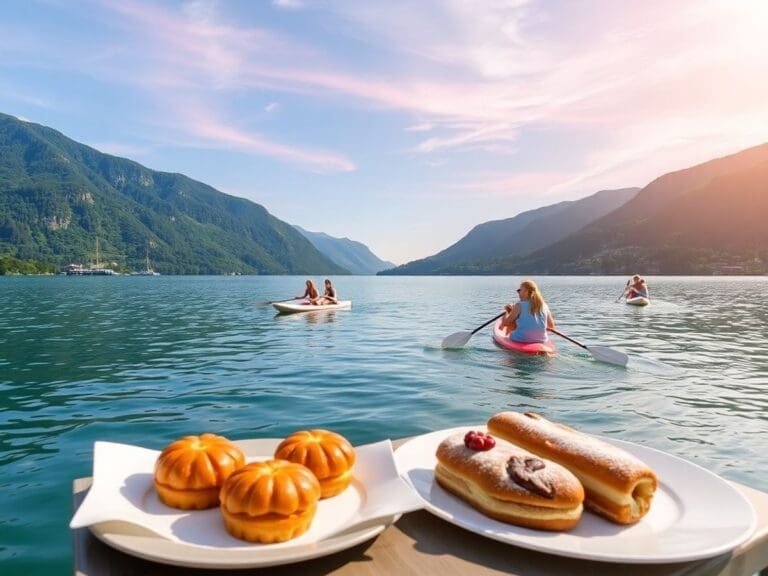 Vom Stand-Up-Paddling zu Gebäck: Elegante Familientage in Annecy