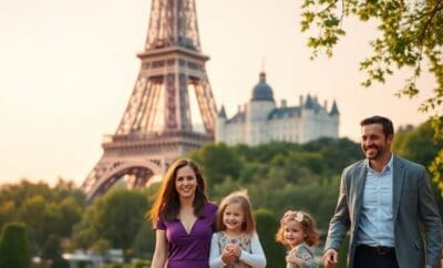 Tour Eiffel et Château de Chantilly, élégant voyage en famille.