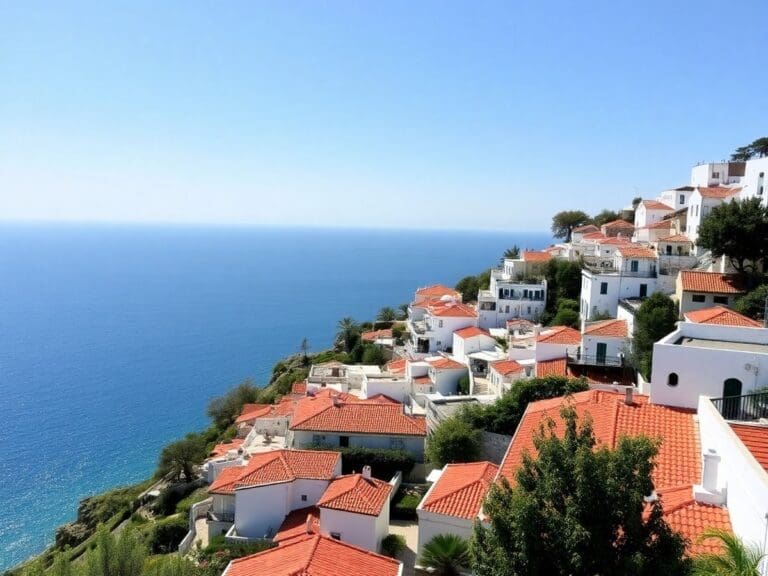 Le charme d'un village blanc, voyage de luxe avec vue sur la mer