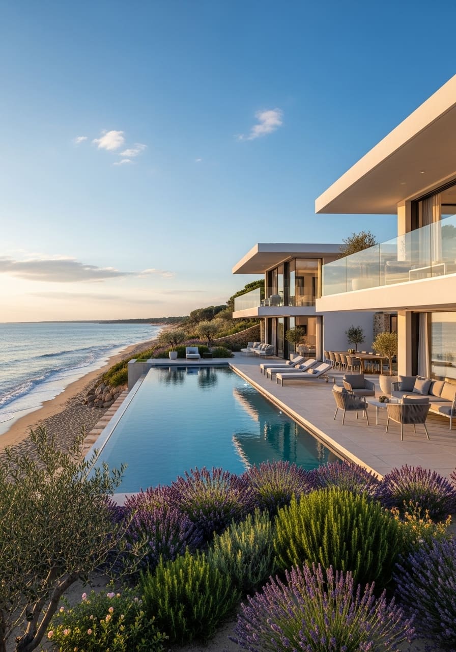 Luxury villa rental Provence France — private pool amid lavender hills