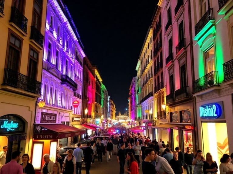 Dónde vivir la vida nocturna de Madrid - Jardines y Compras