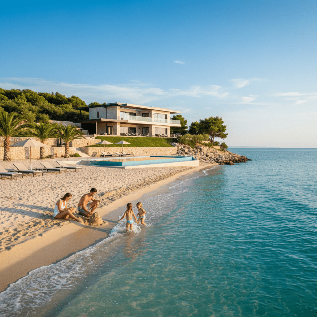 Luxury villa rentals Croatia for families and groups private pool Adriatic