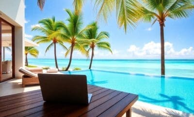 Scambia l’ufficio con l’oceano: la tua guida a una workcation con affitto villa a lungo termine