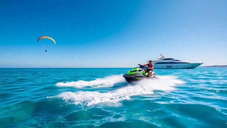 Luxuriöse Abenteuersportarten in Kroatien: Jetski, Paragliding & private Tauchausflüge