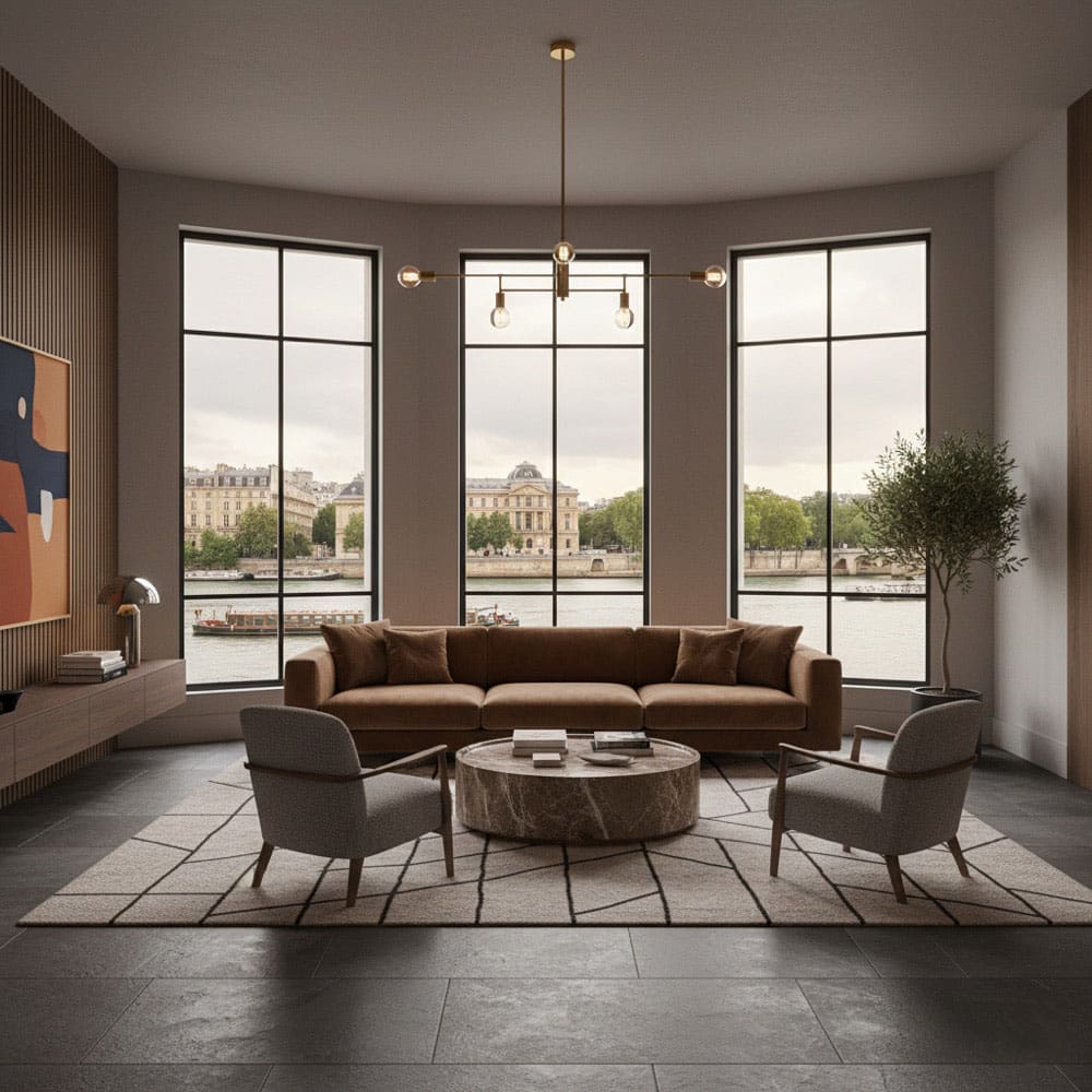 Luxury modern Paris apartment interior — Excellence Luxury Villas rental