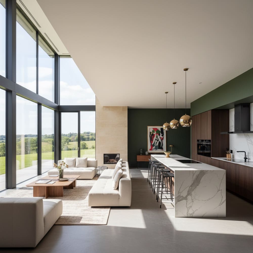 Modern luxury chateau interior rental Aquitaine France