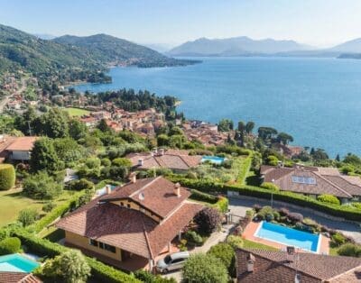 Villa Lesa Arona Lake Maggiore Luxury Villa Rental Private Pool & Walk to Village