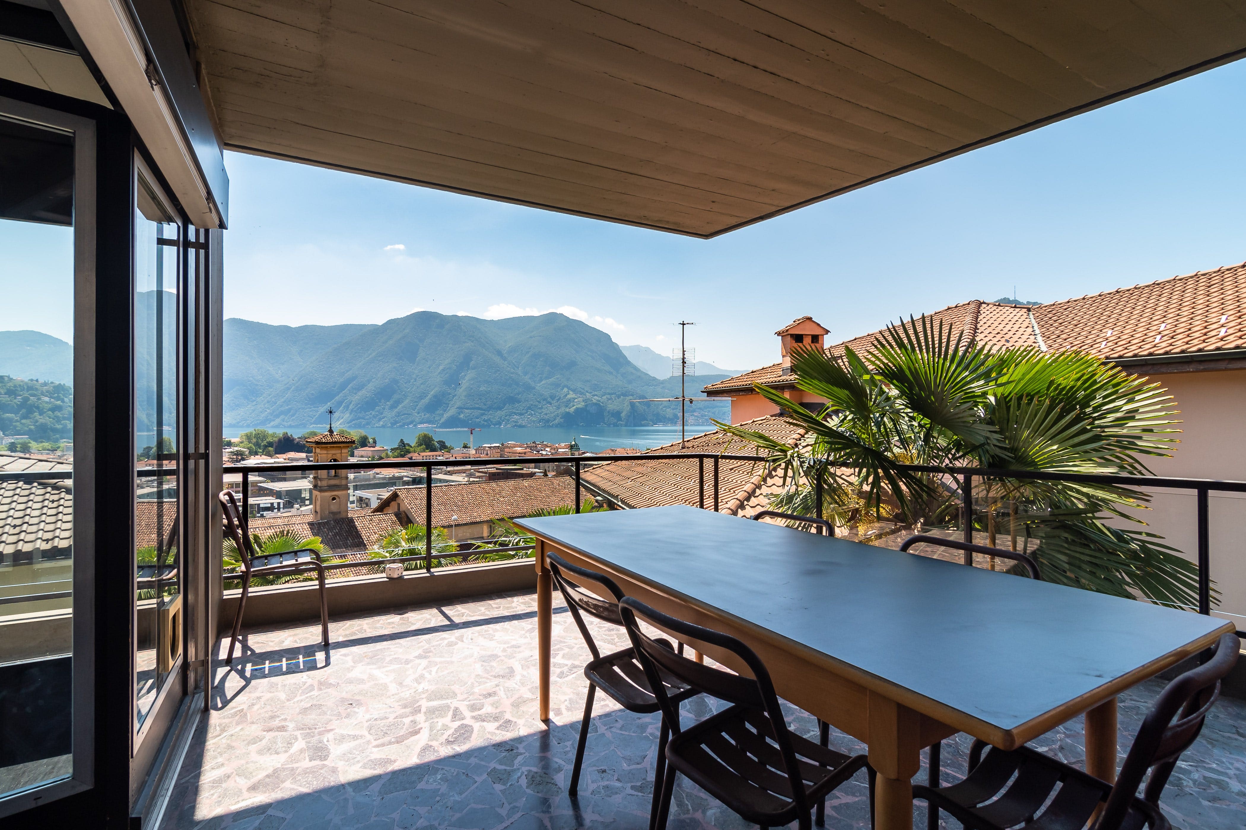 Apartment Gandria Lugano: Contemporary 3-Bedroom Apartment with Lake Views, Apartment Rental Ticino