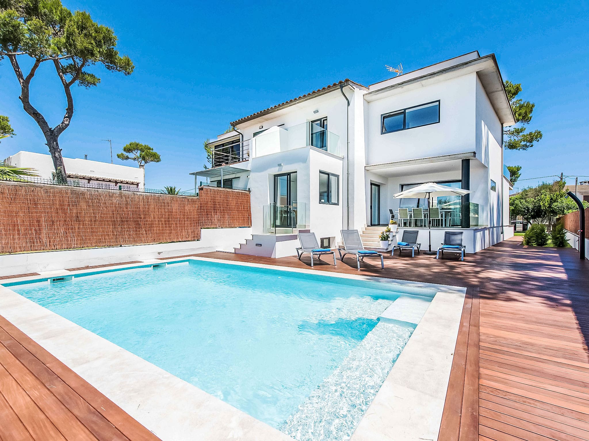 Casa Albufera Picafort: Modern 4-Bedroom Family Villa with Private Pool Near Beach in Mallorca Spain