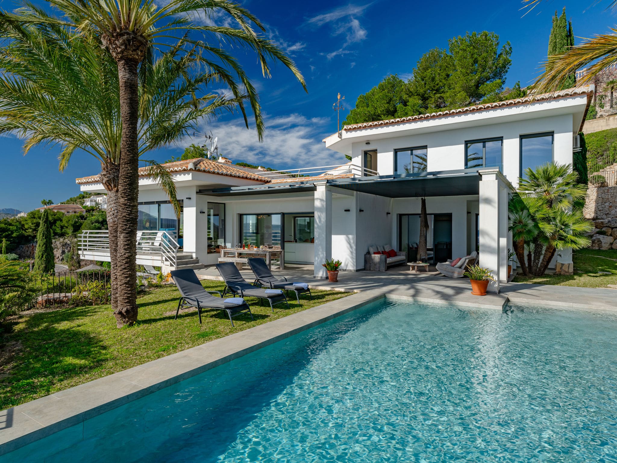 Casa Barranco Jávea: Modern 5-Bedroom Villa with Private Pool Sea Views and Mountain Panoramas Costa Blanca Spain