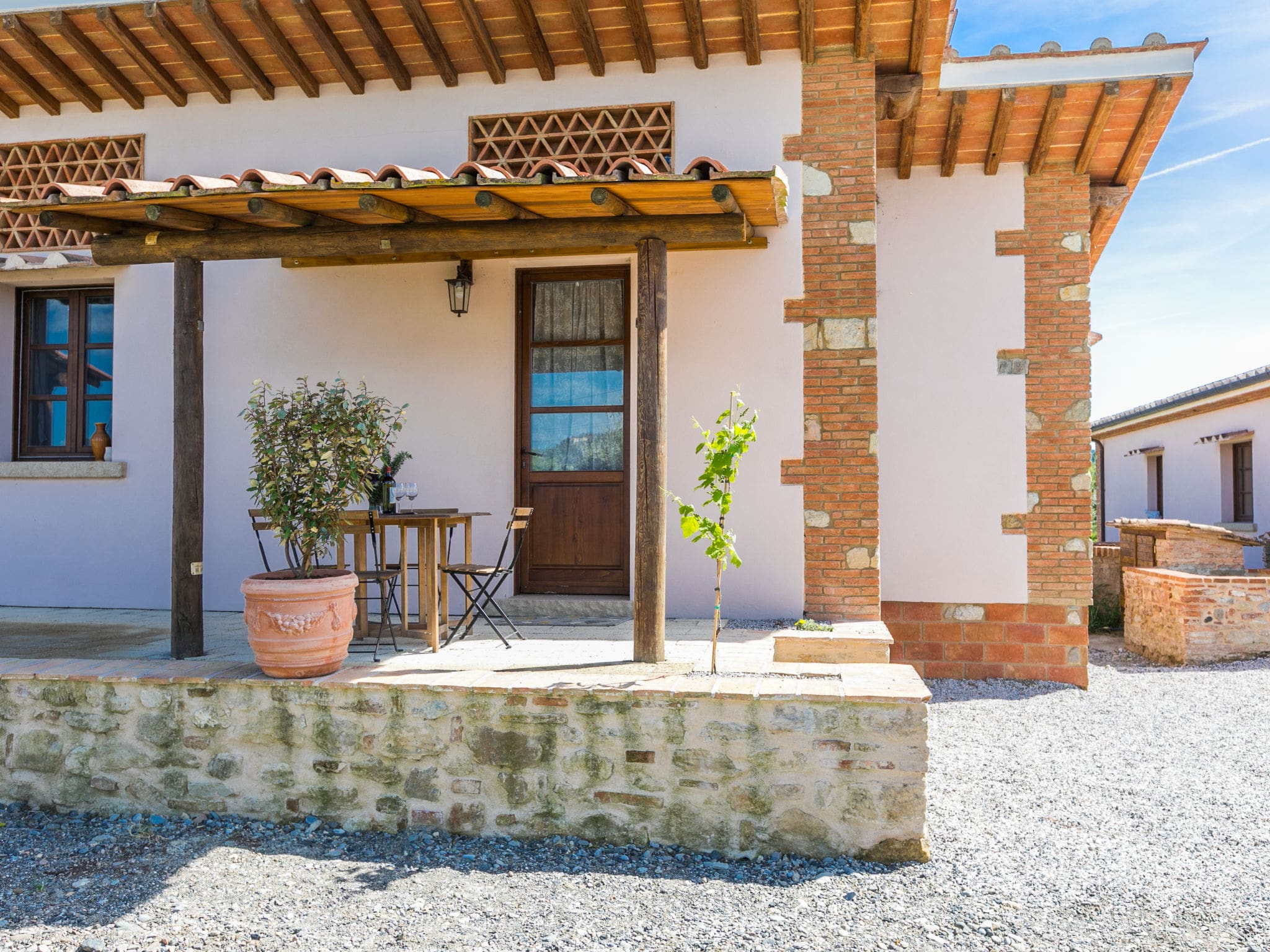 Casa Cecina Guardistallo: Elegant 2-Bedroom Stone Villa with Shared Pool and Gardens in Tuscan Countryside