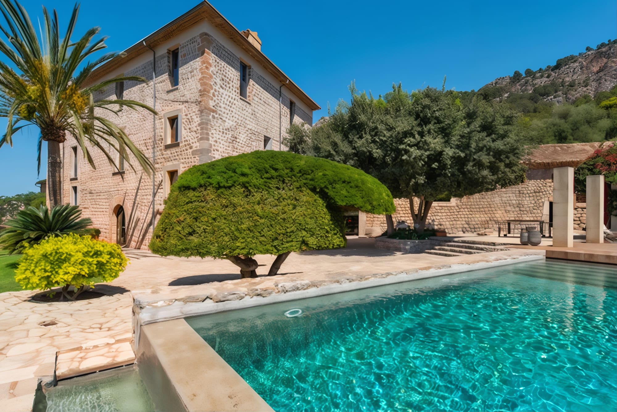 Casa de la Sierra: Stunning 6-Bedroom Apartment with Pool and Seaviews, Sóller