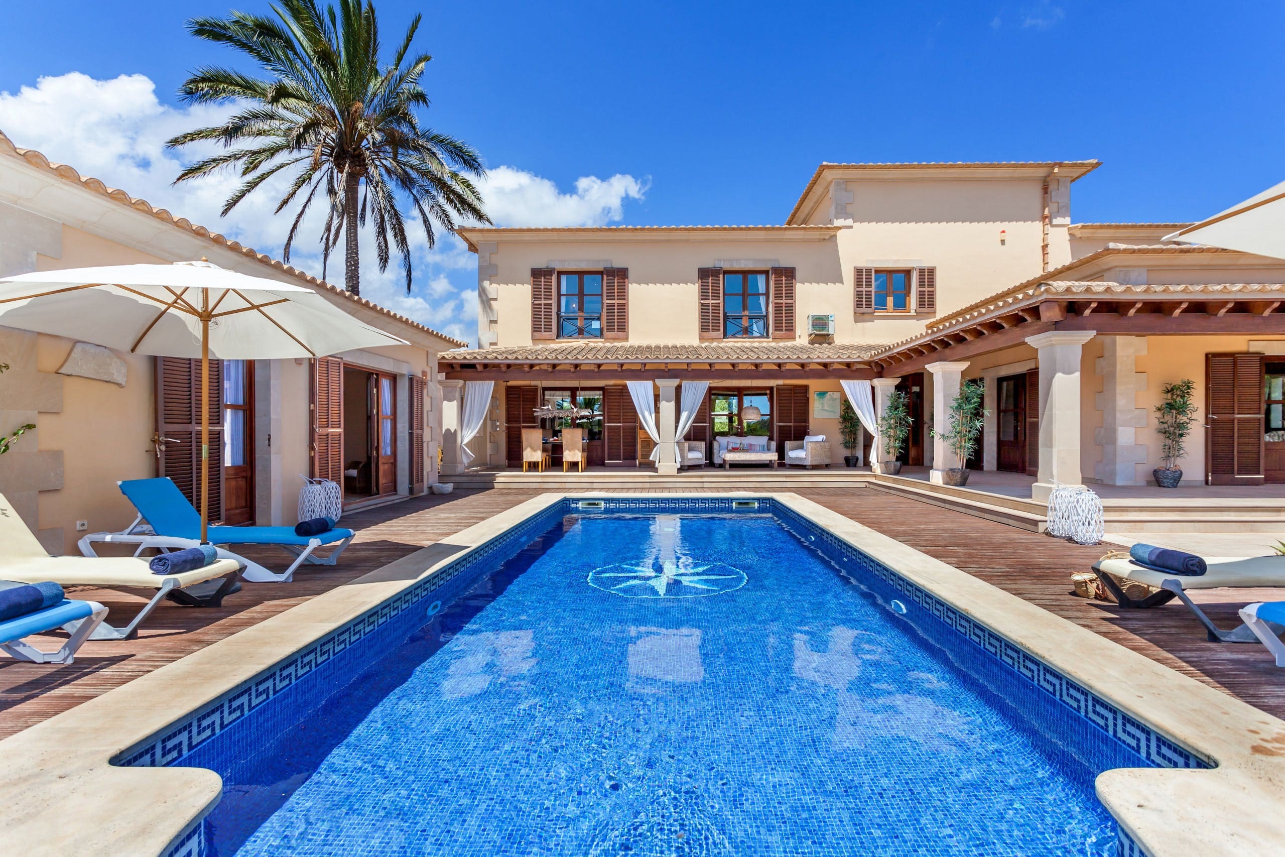 Casa Es Pontas Santanyi: Luxury 4-Bedroom Apartment with Seaview and Pool, Cala Santanyi