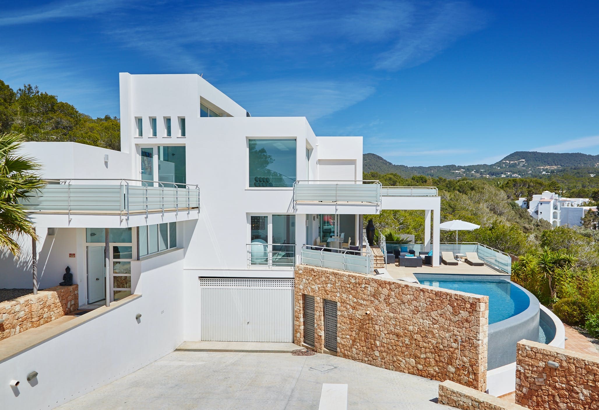 Casa Sabina Ibiza Ibiza 2: Spacious 5-Bedroom Luxury Apartment with Seaview and Pool, Ibiza