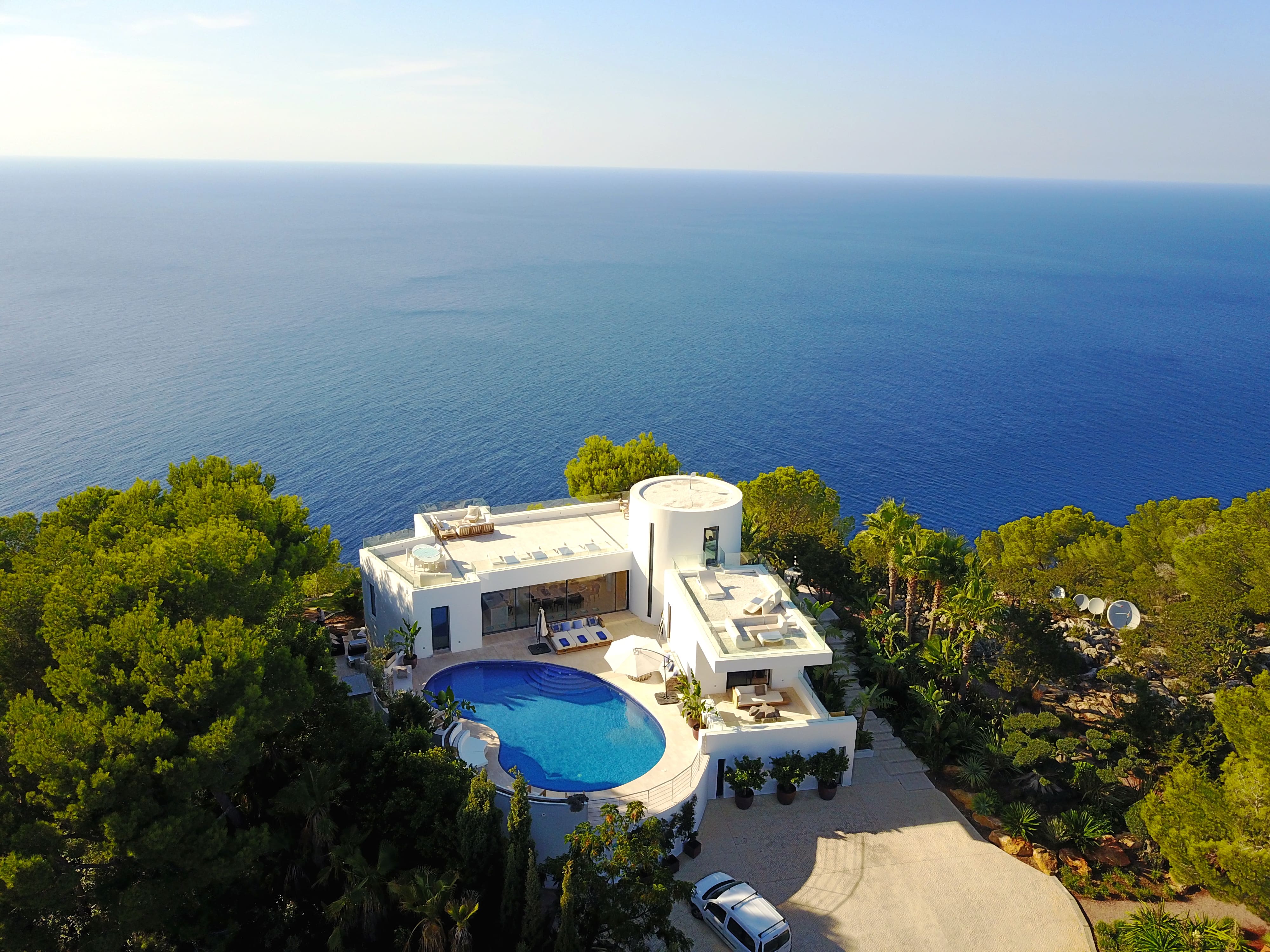 Casa Sabina Sant Joan: Luxury 5-Bedroom Apartment with Seaview and Pool, North Ibiza