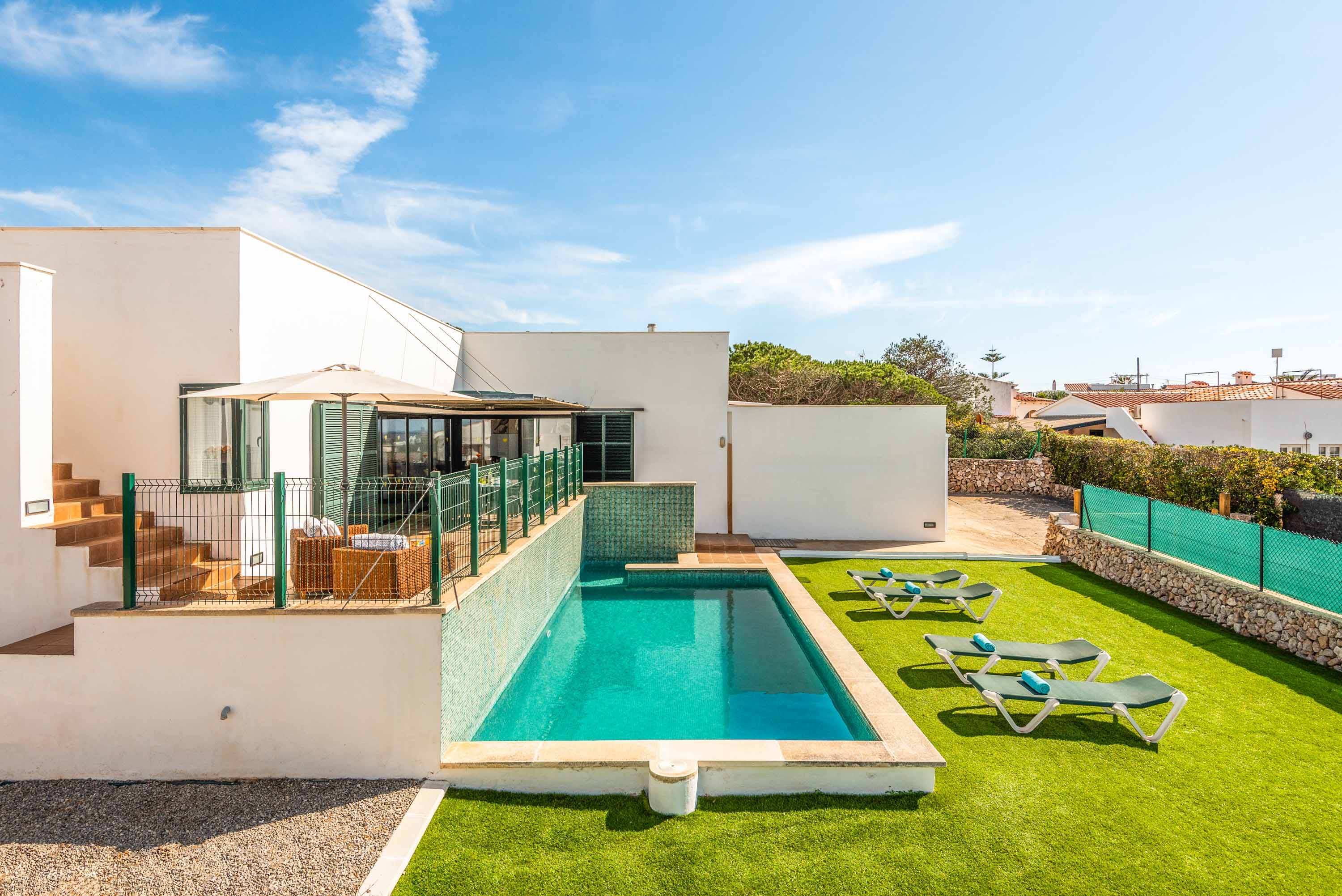 Casa Tramuntana SonGanxo: Luxury 3-Bedroom Apartment with Seaview and Pool, Menorca