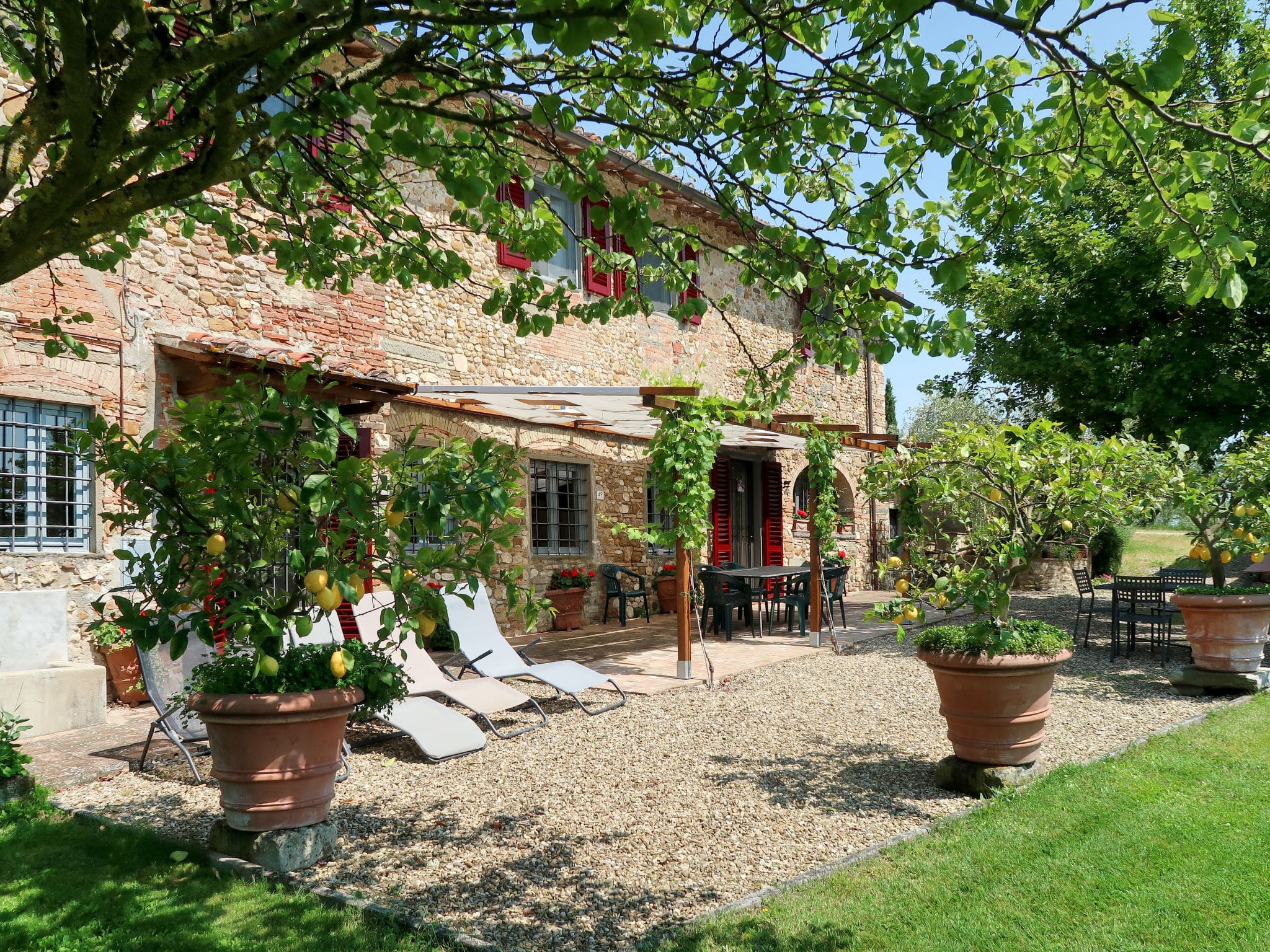 Casa Trebbiano Casciano: Elegant 4-Bedroom Villa with Private Pool and Fireplace in Chianti Wine Country Tuscany