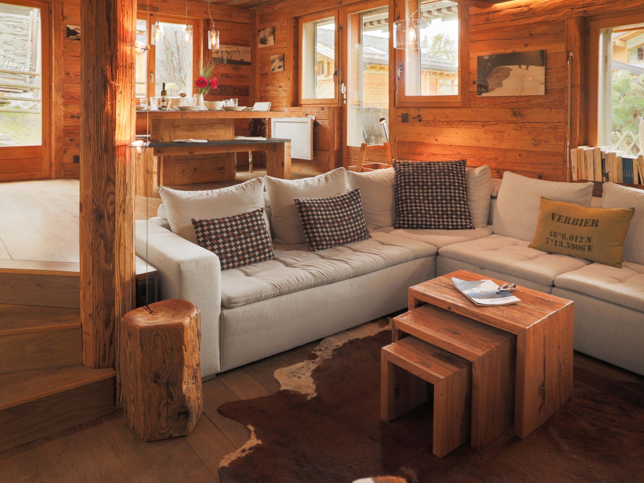 Chalet Bagnes Verbier: Elegant 3-Bedroom Alpine Apartment with Mountain Views and Modern Amenities Near Verbier Ski Resort Switzerland