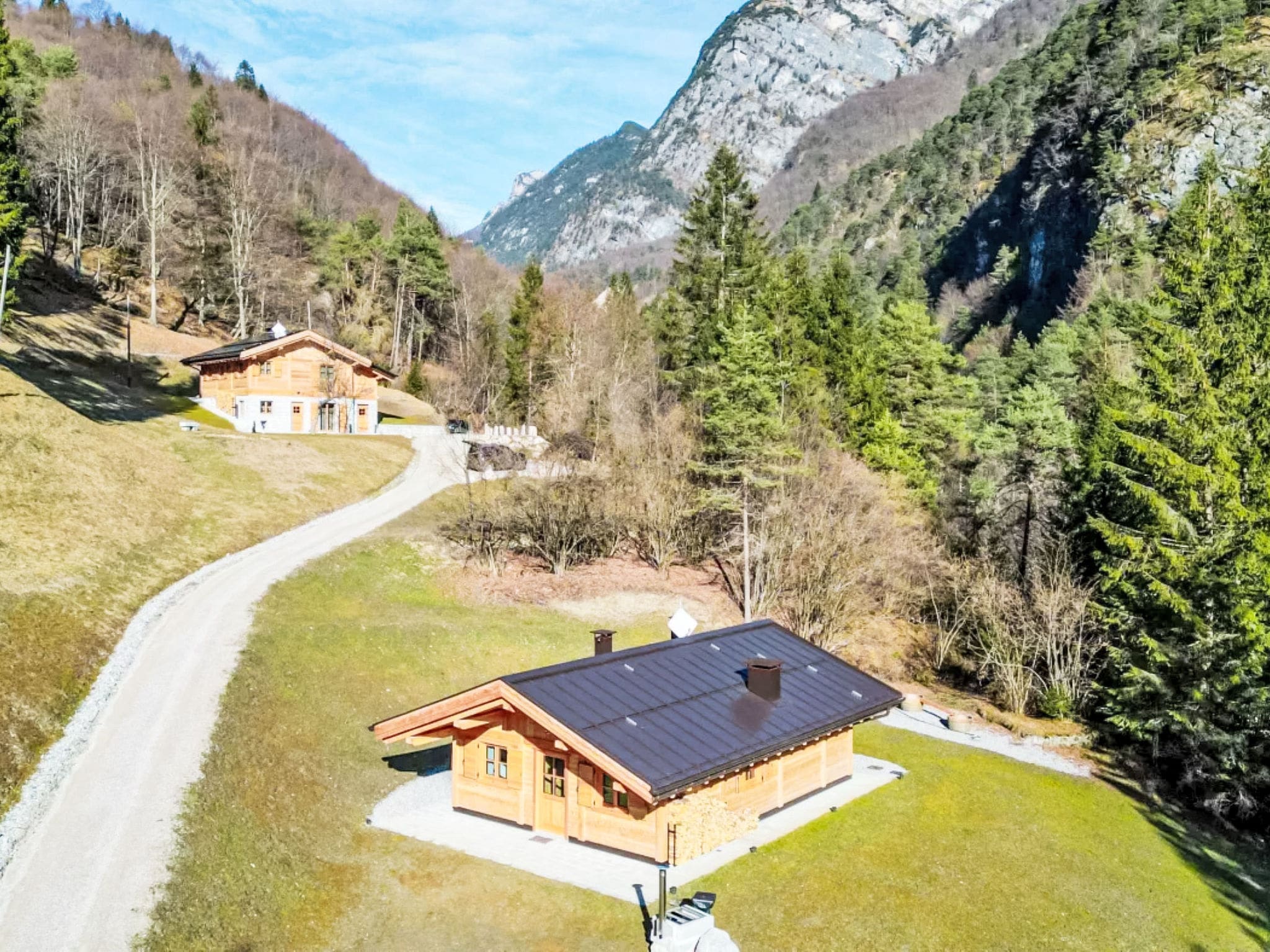 Chalet Bleggio Comano: Exclusive 4-Bedroom Mountain Chalet with Panoramic Alpine Views and Ecological Features in Trentino