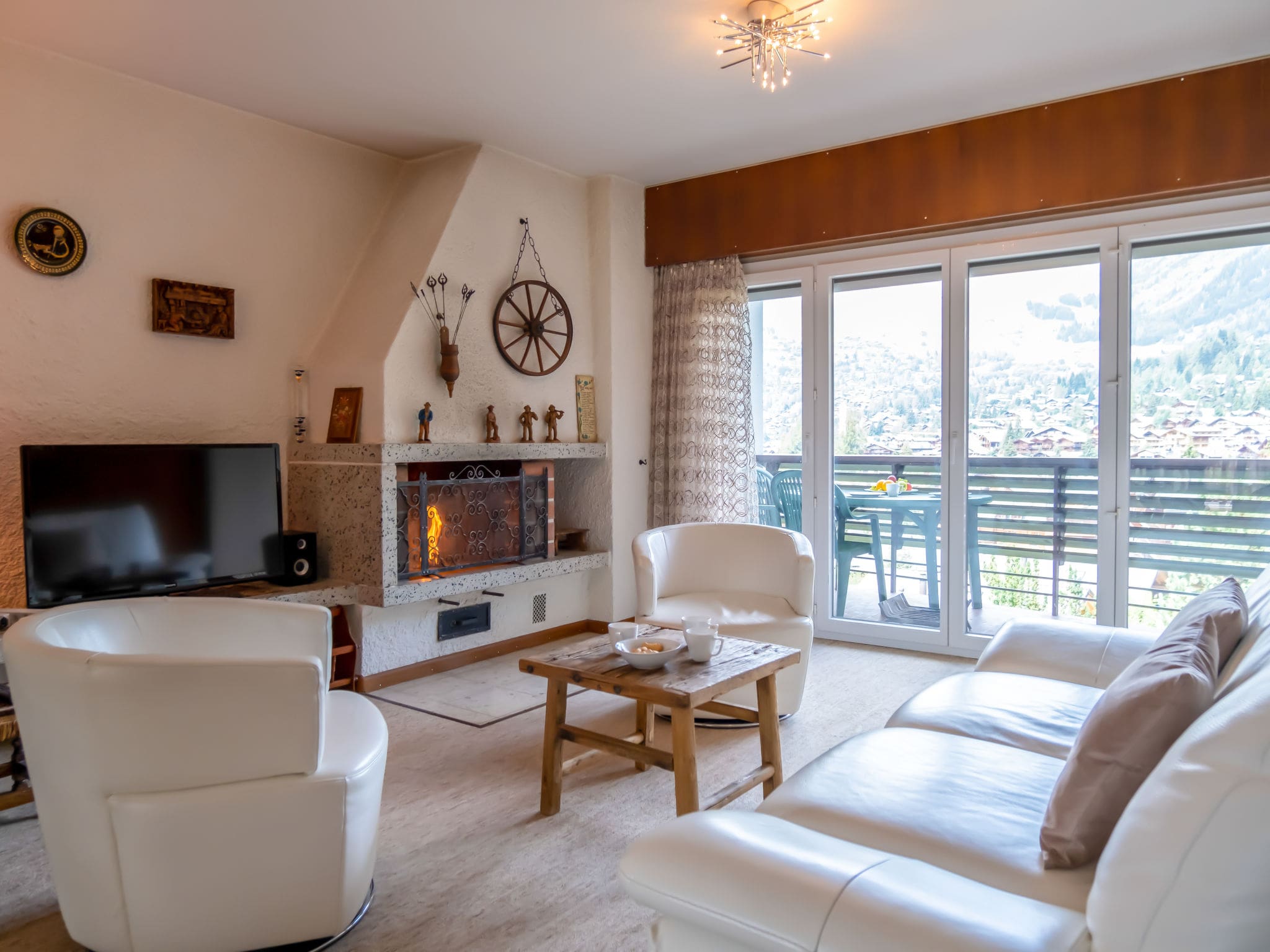 Chalet Croix Verbier: Stylish 2-Bedroom Alpine Retreat with Stunning Mountain Views Near Verbier Ski Resort Switzerland