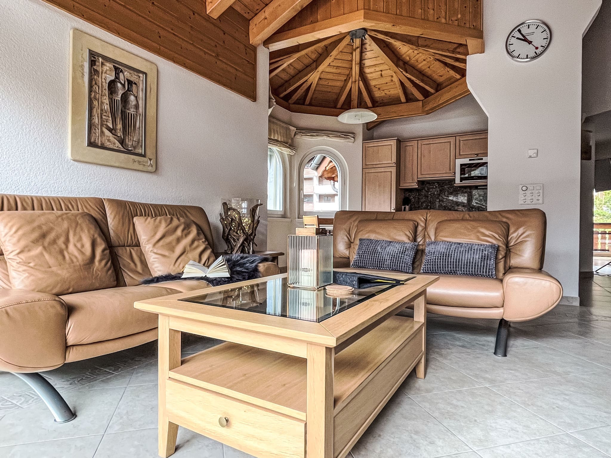 Chalet Feeblitz Saas-Fee: Luxury 2-Bedroom Mountain Apartment with Sauna and Stunning Alpine Views in Swiss Alps