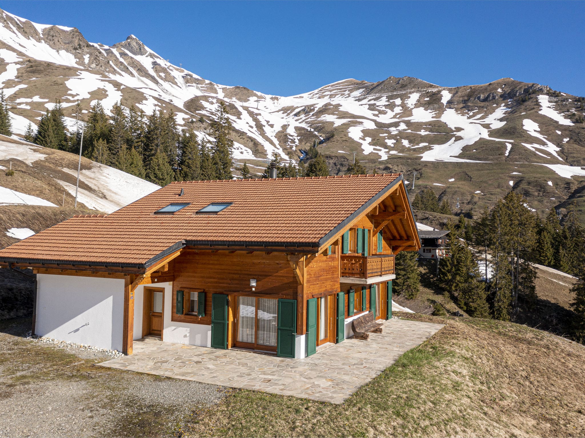 Chalet Foehn Crosets: Stunning 3-Bedroom Mountain Chalet with Panoramic Alpine Views and Ski Access in Switzerland