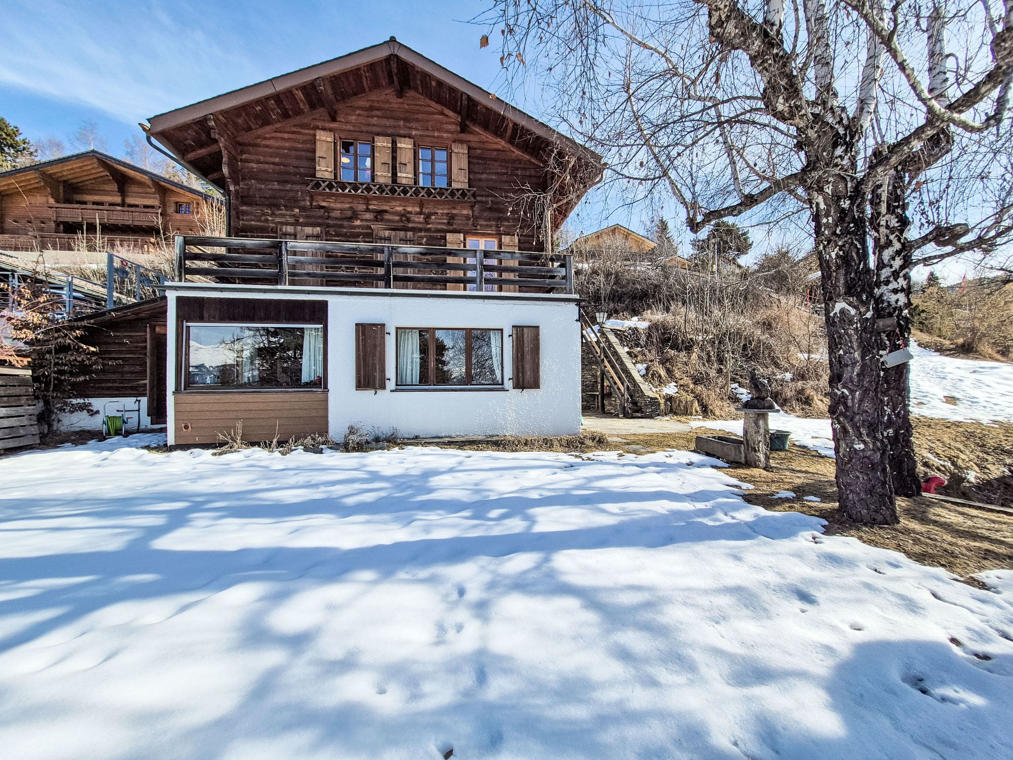 Chalet Fohn Vercorin: Elegant 4-Bedroom Mountain Chalet with Panoramic Views and Modern Amenities in Swiss Alps