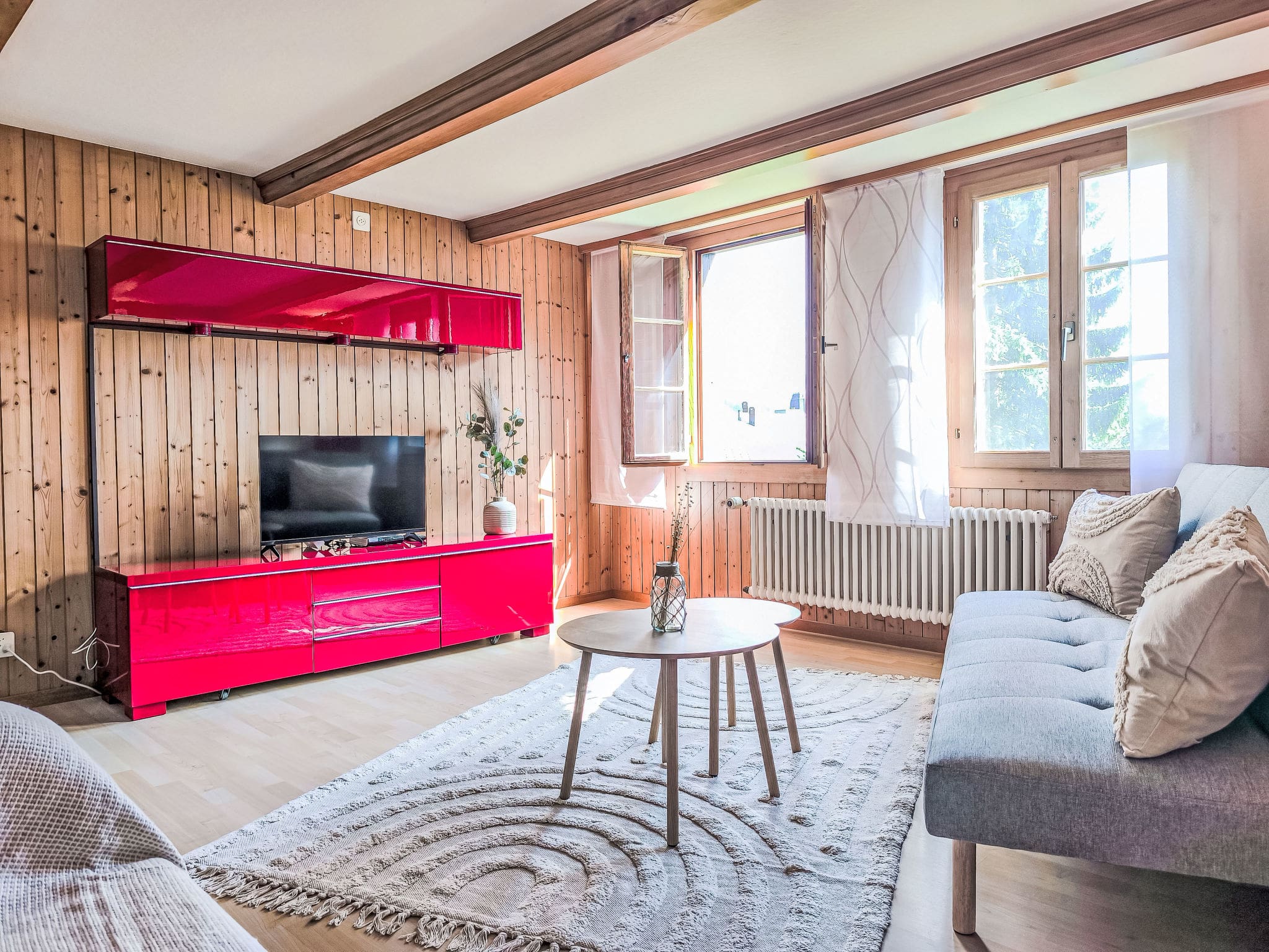 Chalet Lauberhorn Wengen: Stunning 2-Bedroom Alpine Apartment with Mountain Views and Ski Access in Switzerland