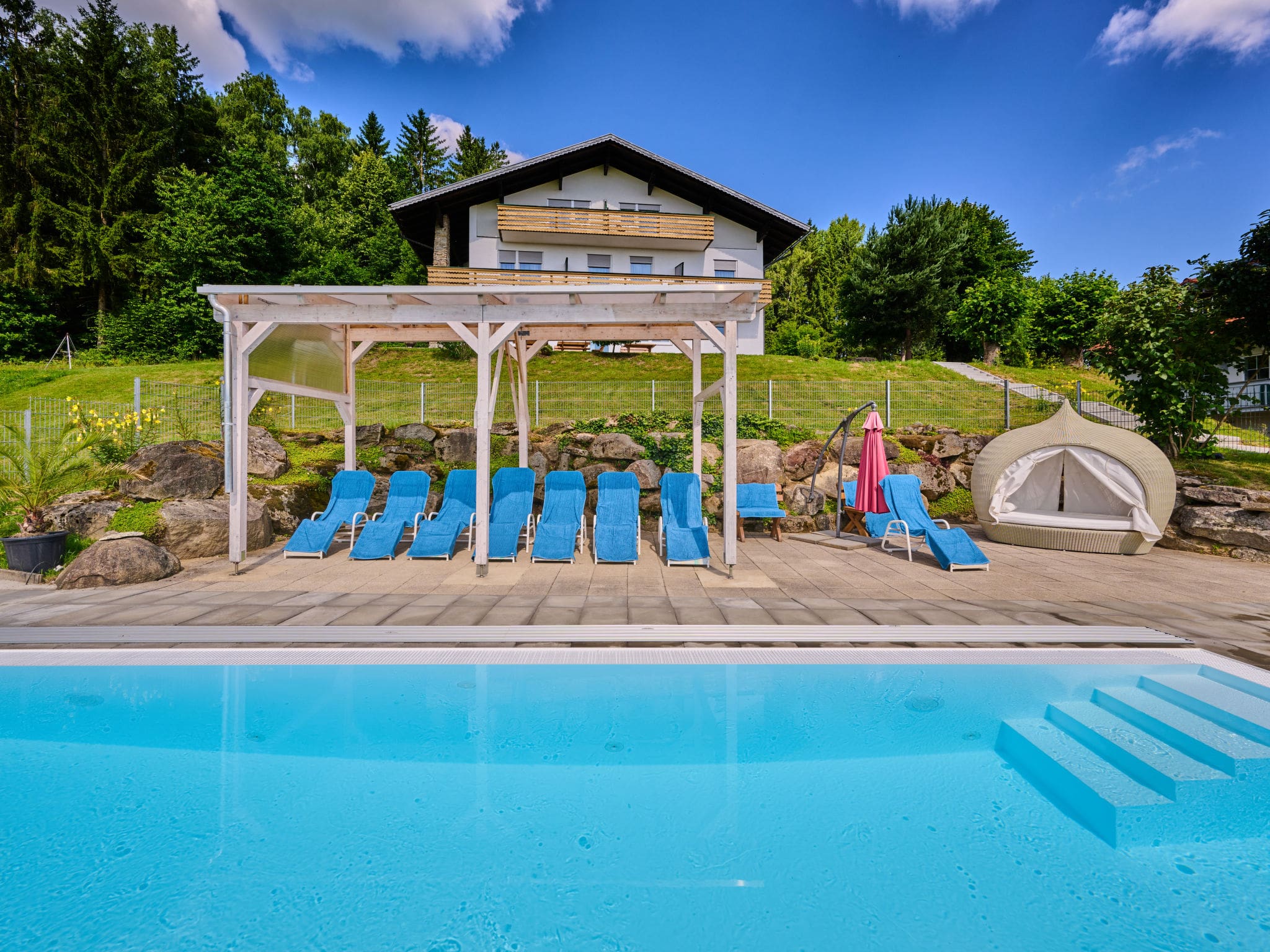 Chalet Predigtstuhl Sankt Englmar: Spectacular 9-Bedroom Mountain Chalet with Heated Pool and Panoramic Views in Bavarian Forest