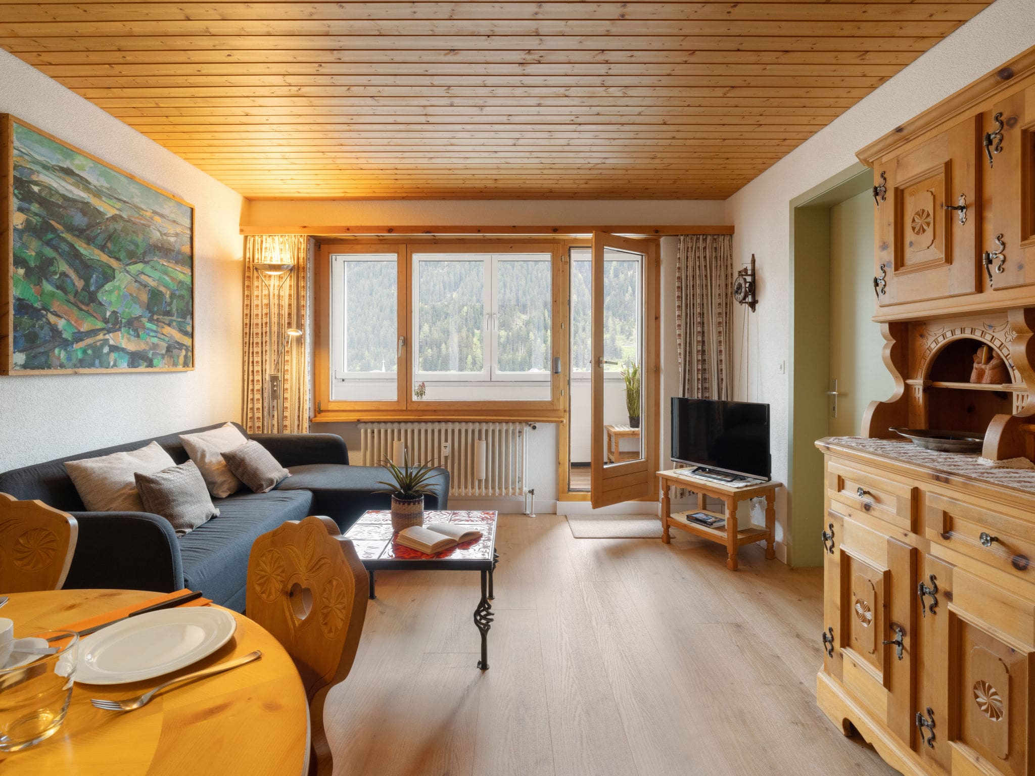Chalet Sertig Davos: Stunning 3-Bedroom Mountain Apartment with Spectacular Alpine Views in the Heart of Davos Switzerland