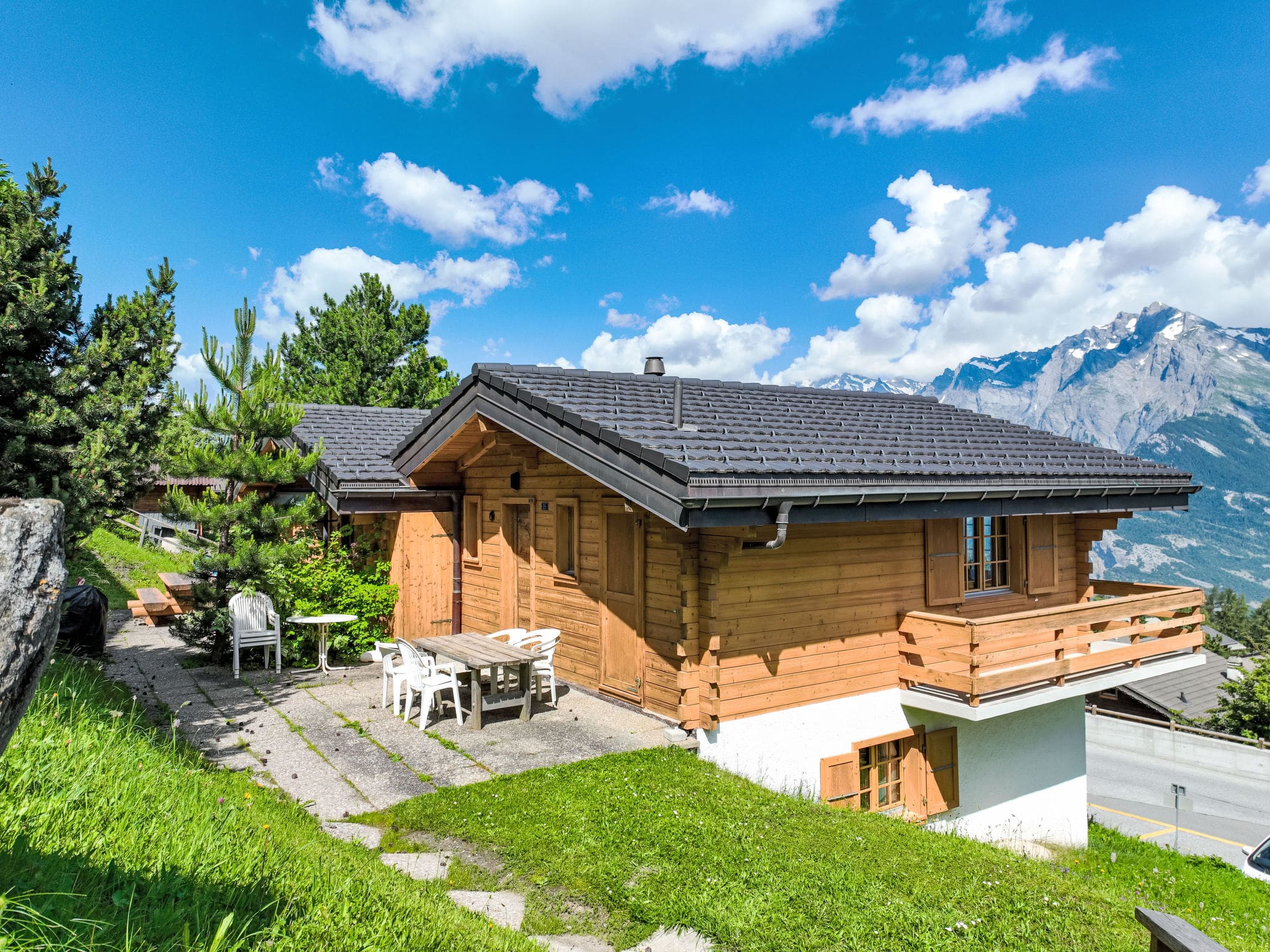 Chalet Torgnol Nendaz: Modern 3-Bedroom Mountain Retreat with Fireplace and Stunning Alpine Views in Swiss Alps