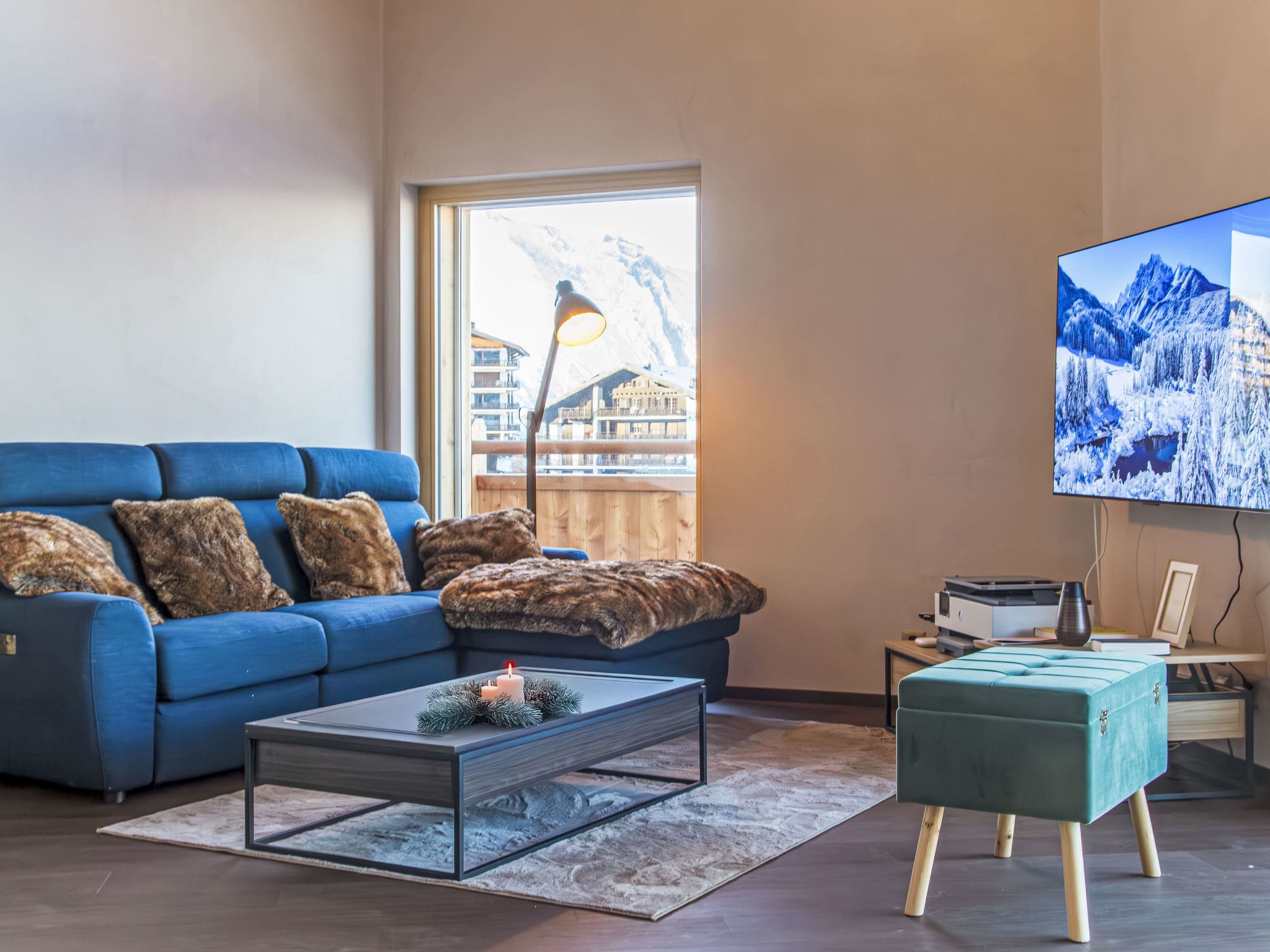 Chalet Torgnon Nendaz: Luxury 3-Bedroom Penthouse Chalet with Mountain Views and Ski Access in Switzerland