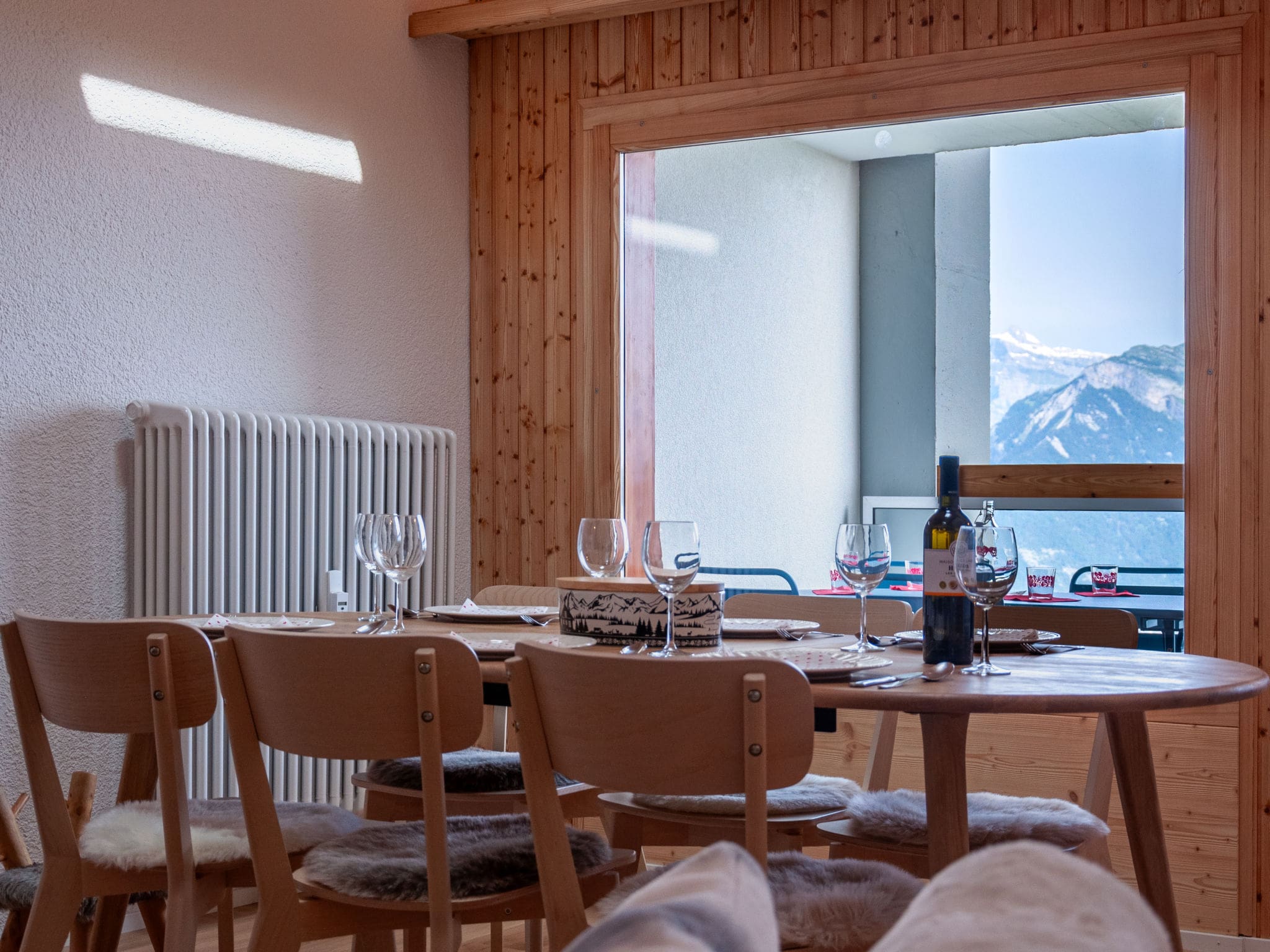 Chalet Tortin Nendaz: Modern Two-Bedroom Mountain Chalet with Shared Pool and Alpine Views in Swiss Alps