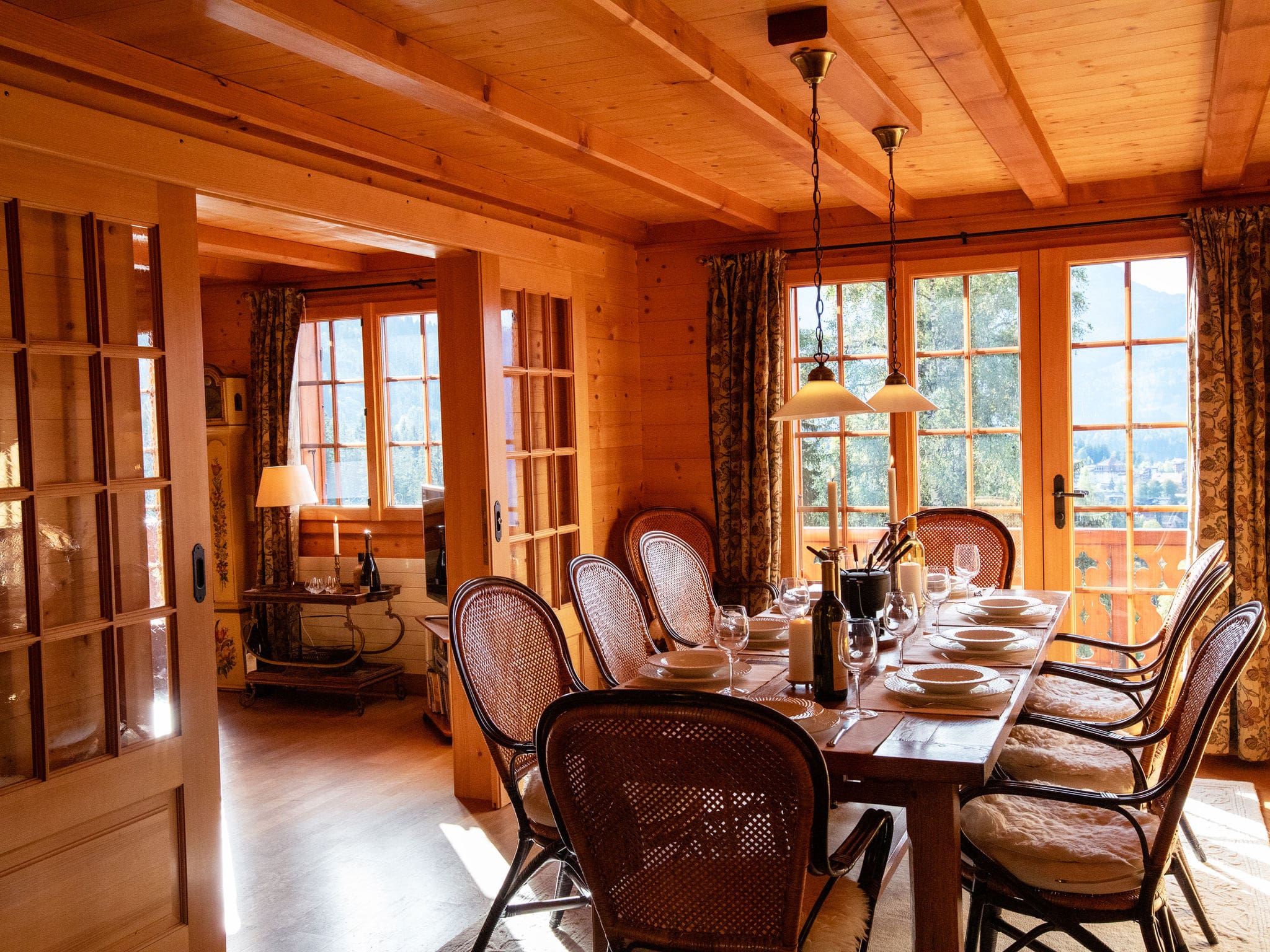 Chalet Tovassiere Villars: Elegant 3-Bedroom Mountain Penthouse with Spectacular Alpine Views in Swiss Alps