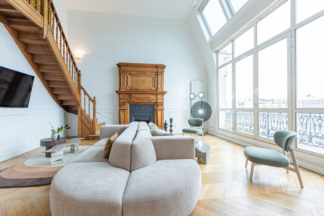 Château Caillou Neuilly: Luxury 4-Bedroom Apartment with Air-Con, Neuilly-sur-Seine