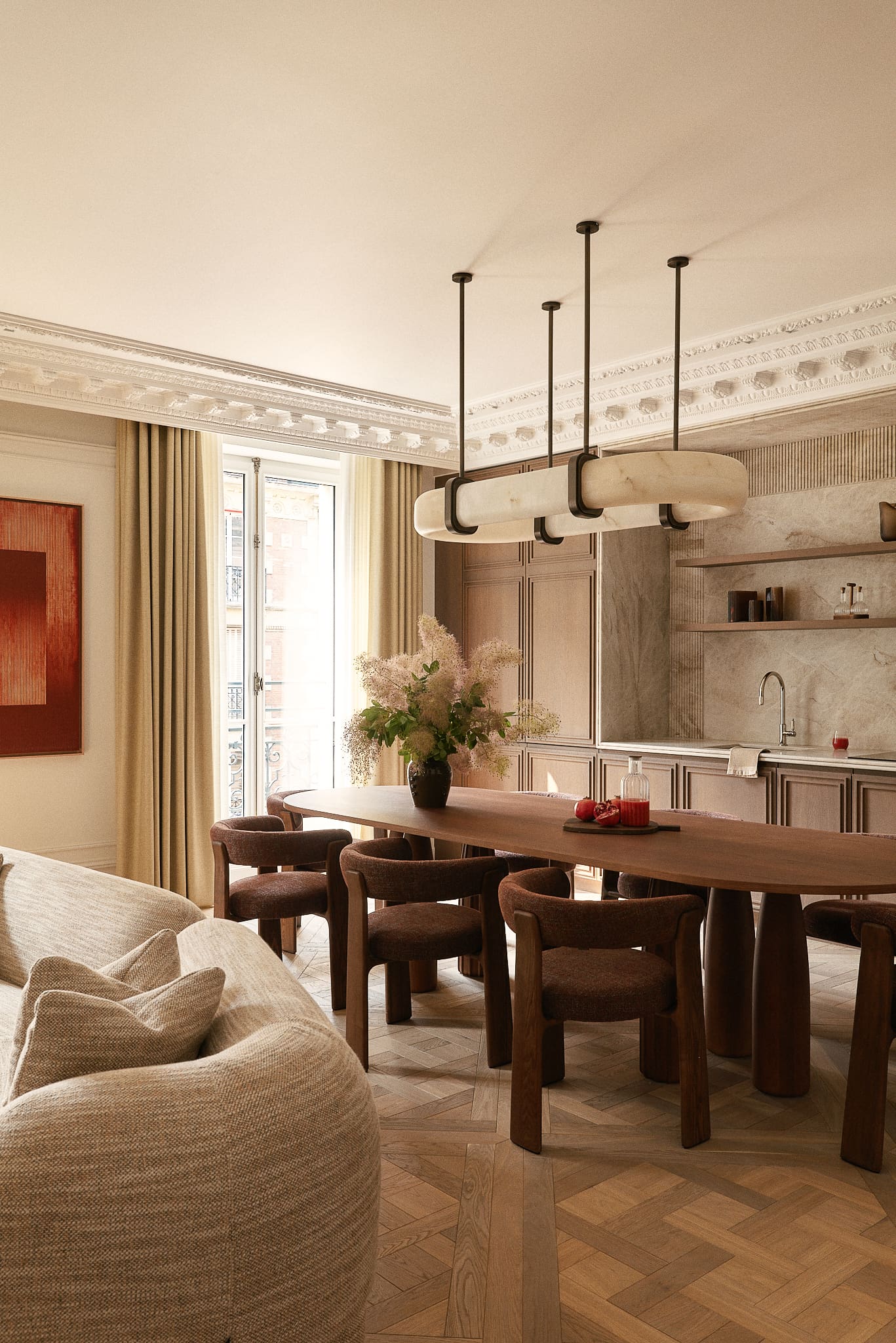 Château Cour Napoléon: Opulent 2-Bedroom Apartment with Designer Interiors, Paris