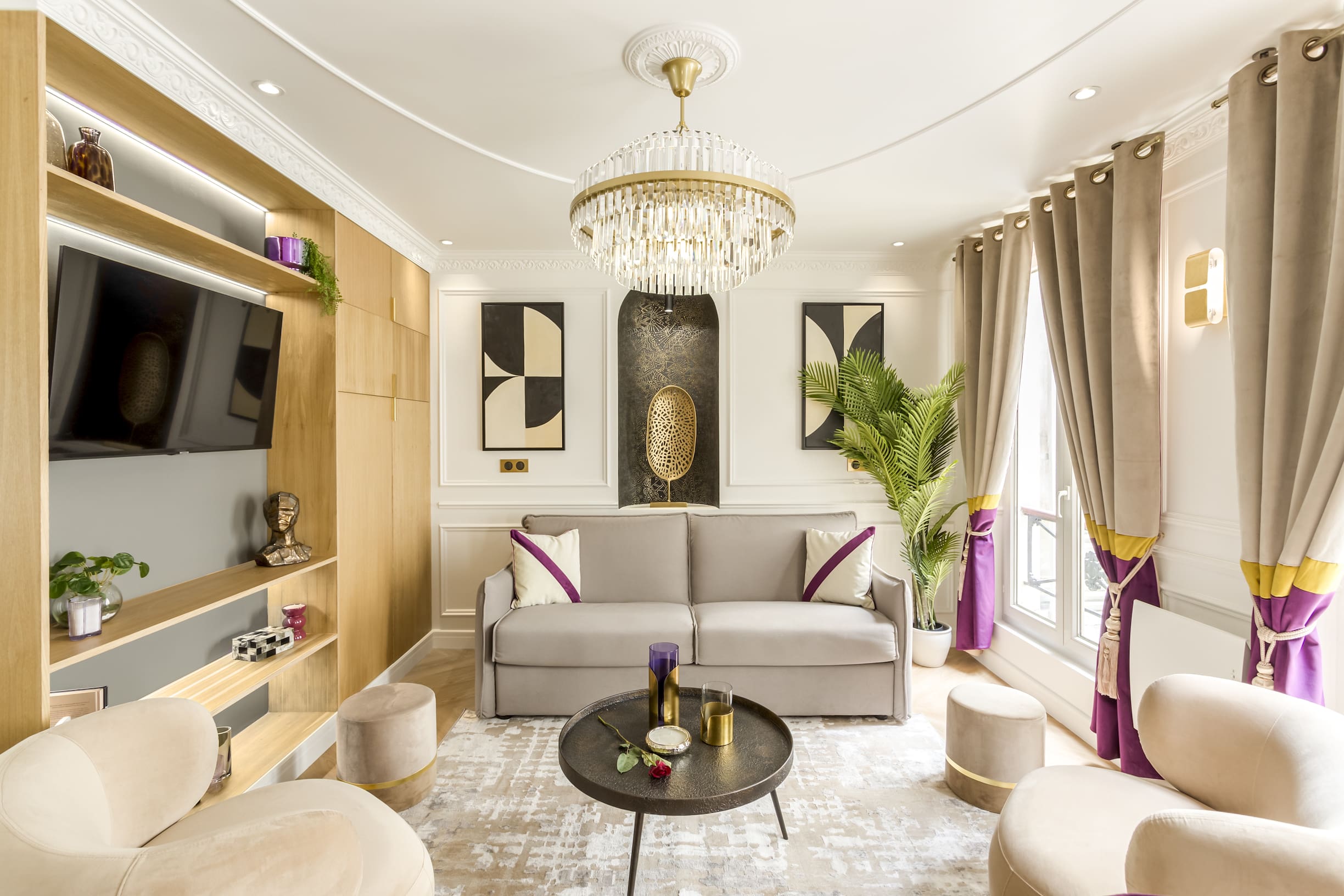 Château Garnier Paris Opéra – Madeleine – Grands Magasins 3: Elegant 3-Bedroom Luxury Apartment in Paris Opéra District