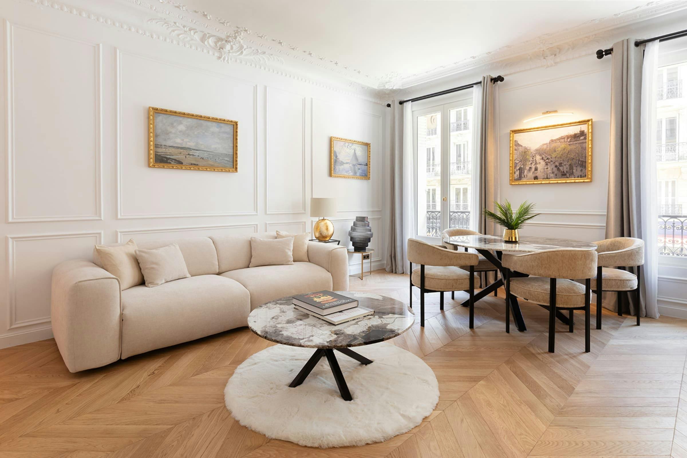 Château Garnier Paris Opéra – Madeleine – Grands Magasins 7: Elegant 3-Bedroom Apartment with Family-Friendly Features, Paris