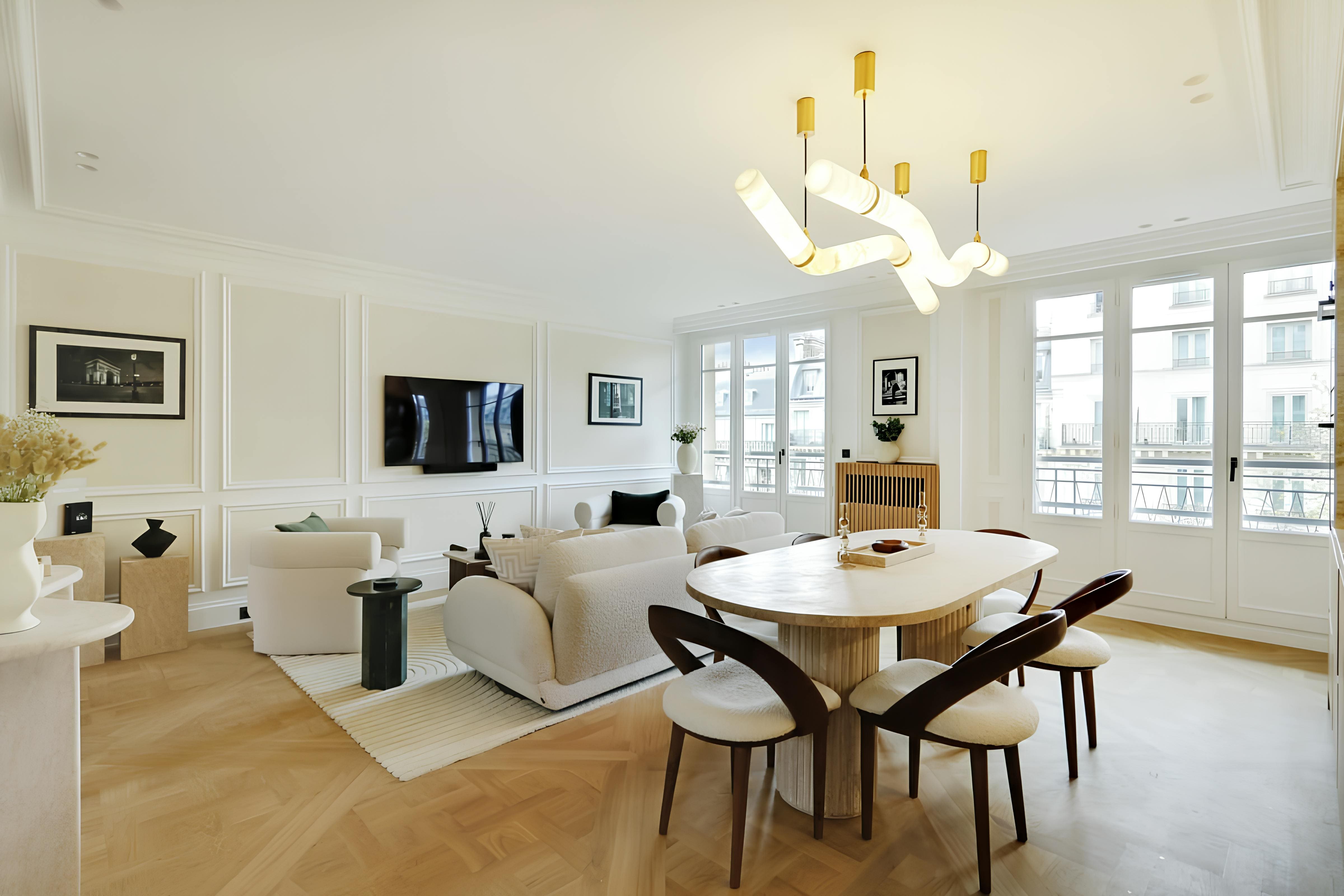 Château Garnier Paris Opéra – Madeleine – Grands Magasins 8: Elegant 3-Bedroom Apartment with Rooftop Views, Paris