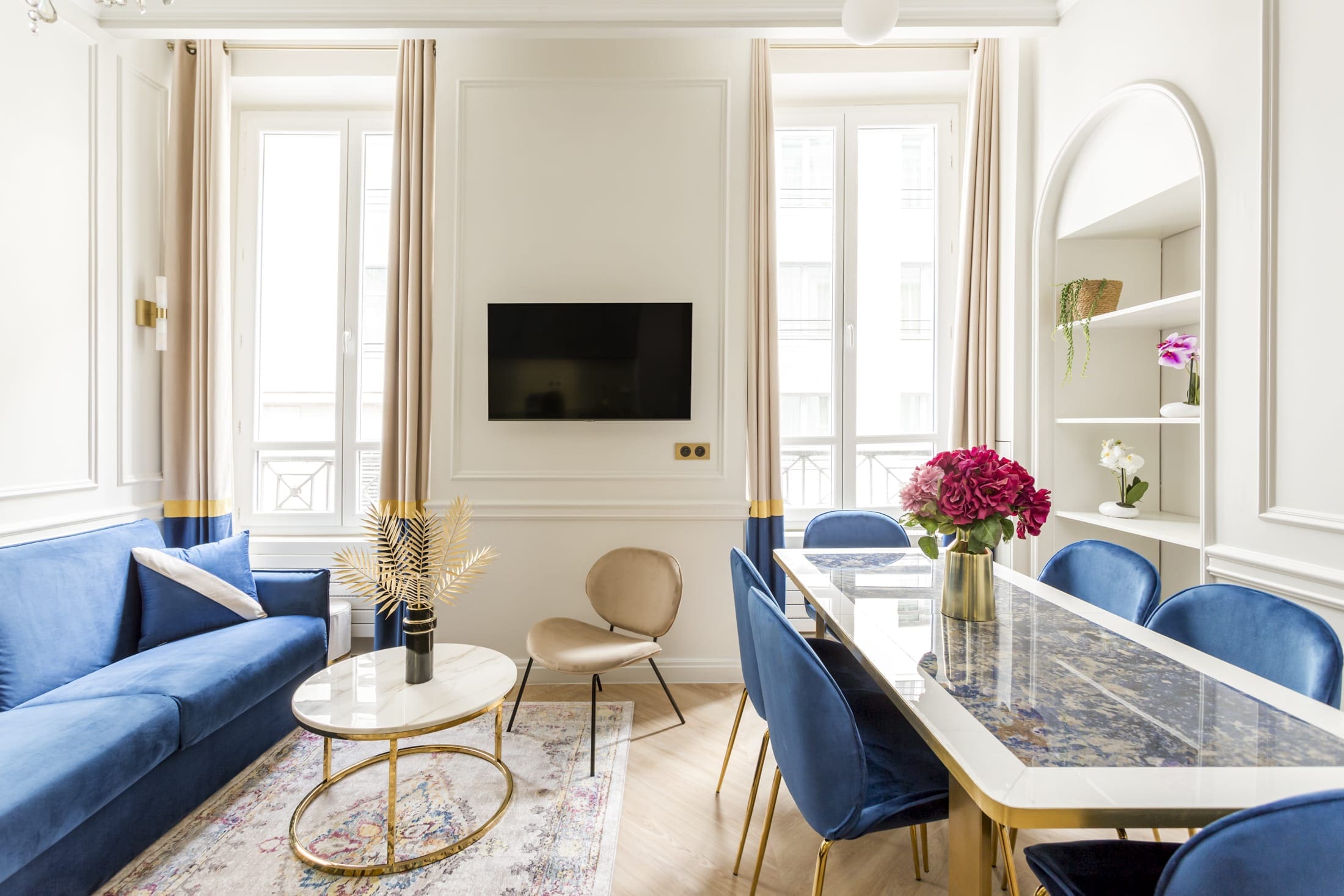 Château Haussmannien Paris Opéra – Madeleine – Grands Magasins 3: Elegant 2-Bedroom Apartment for Families and Remote Work, Opéra – Madeleine – Grands Magasins